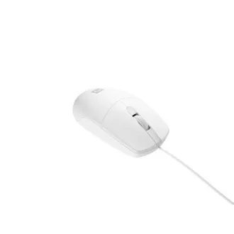 Natec optická myš RUFF 2/1 000 DPI/Kancelářská/Optická/Drátová USB/Bílá