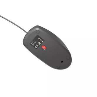 Natec optická myš RUFF 2/1 000 DPI/Kancelářská/Optická/1 000 DPI/Drátová USB/Černá