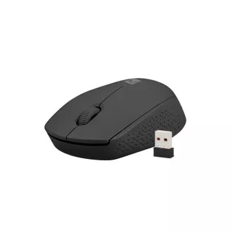 Myš Natec STORK/Kancelářská/Optická/1 600 DPI/Bezdrátová USB/Černá