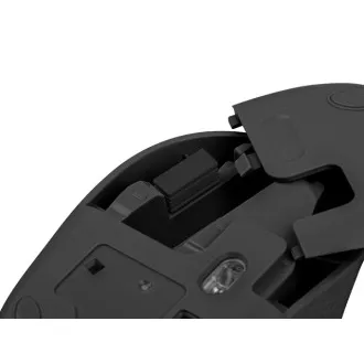 Myš Natec STORK/Kancelářská/Optická/1 600 DPI/Bezdrátová USB/Černá