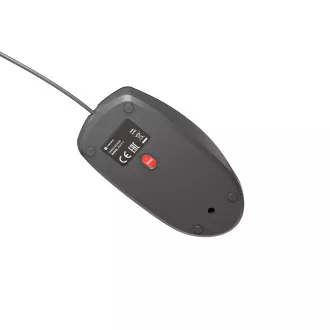 Natec optická myš RUFF Plus 1200 DPI/Kancelářská/Optická/1 200 DPI/Drátová USB/Černá