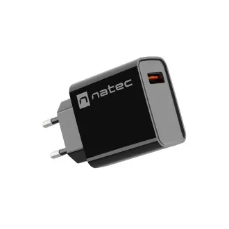 Universální nabíječka Natec RIBERA 18W 1X USB-A, černá