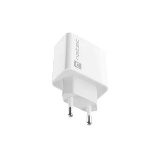 Universální nabíječka Natec RIBERA 20W 1X USB-C, bílá