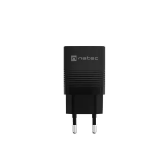 Univerzální USB nabíječka Natec RIBERA GaN 30 W, 1X USB-A, 1X USB-C, černá