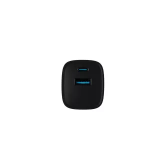 Univerzální USB nabíječka Natec RIBERA GaN 30 W, 1X USB-A, 1X USB-C, černá