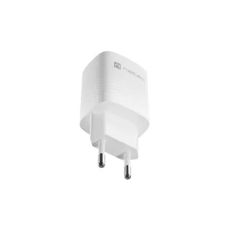 Universální USB nabíječka Natec RIBERA GaN 30W, 1X USB-A, 1X USB-C, Bílá