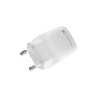 Universální USB nabíječka Natec RIBERA GaN 30W, 1X USB-A, 1X USB-C, Bílá