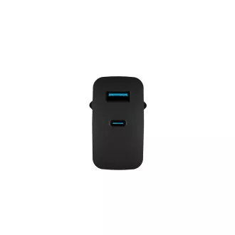 Univerzální USB nabíječka Natec RIBERA GaN 45W, 1X USB-A, 1X USB-C, černá