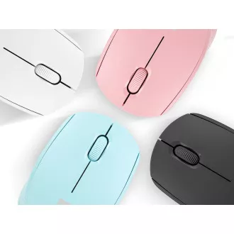 Myš Natec STORK/Kancelářská/Optická/1 600 DPI/Bezdrátová USB/Modrá