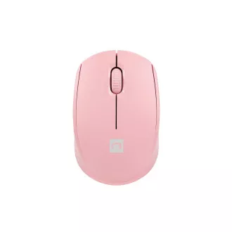 Myš Natec STORK/Kancelářská/Optická/1 600 DPI/Bezdrátová USB/Růžová
