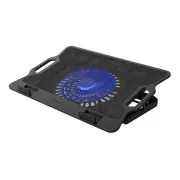 Chladící podložka pro nb Natec DIPPER 2, 12,1-17,3“, LED, 1xventilátor, 2xUSB