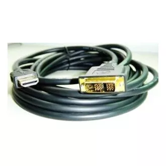 Kabel HDMI-DVI 1,8m,M/M stín.,zlacené kontakty 1.3