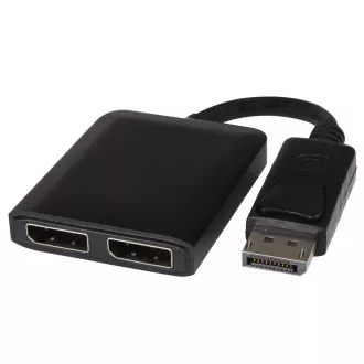 PremiumCord adaptér DisplayPort - 2x DisplayPort, rozšíření + zrcadlení obrazu, 4K*2K@30Hz
