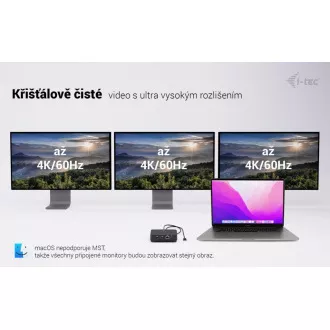 i-tec USB-C DP Dual HDMI Docking Station, Power Delivery 100W + i-tec Universal Charger 100W
