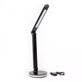 Platinet PDL400RGBB stolní LED lampa 12W stmívatelná, dotykové ovládání, USB port, černá