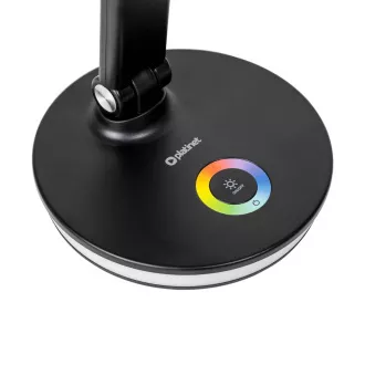 Platinet PDL400RGBB stolní LED lampa 12W stmívatelná, dotykové ovládání, USB port, černá