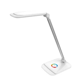 Platinet PDLQ60 stolní LED lampa 18W stmívatelná, dotykové ovládání, USB port, bílá
