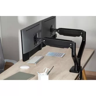 Držák monitoru Brateck LDT60-C024 dvě ramena vedle sebe mechanická pružina Heavy Duty