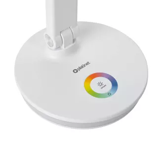 Platinet PDL400RGBW stolní LED lampa 12W stmívatelná, dotykové ovládání, USB port, bílá