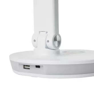 Platinet PDL400RGBW stolní LED lampa 12W stmívatelná, dotykové ovládání, USB port, bílá