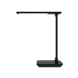 Platinet PDL6731B stolní LED lampa 5W stmívatelná, integrovaná baterie 6000mAh, USB port, černá