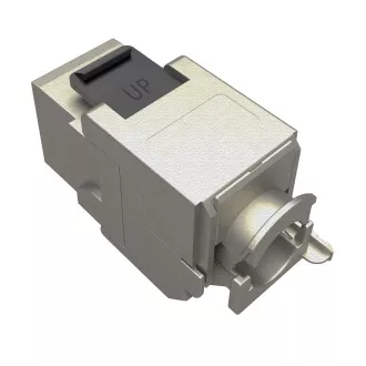MULTIPACK 24 ks - samořezný keystone Solarix CAT6A STP SXKJ-10G-STP-BK-SA Component Level a 4PPoE
