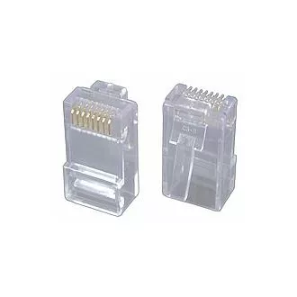 Konektor RJ45 CAT5E UTP 8p8c pro licnu 100ks bal.