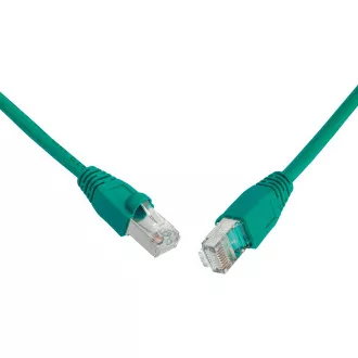 SOLARIX patch kabel CAT6 UTP PVC 0,5m zelený