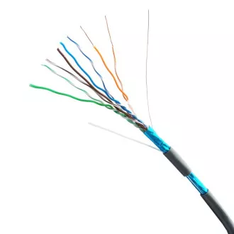 Metráž DATACOM FTP drát CAT5E LSOH,Eca 100m šedý
