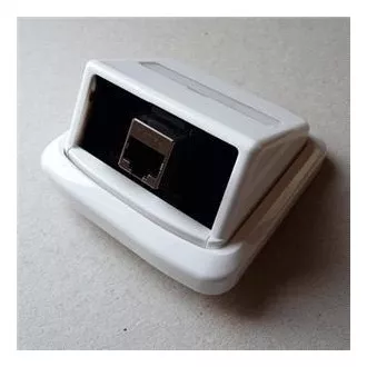 Jednozásuvka ABB TANGO 1xRJ45 cat6 STP bílá