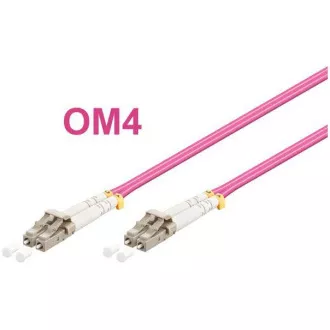 Optický patch kabel duplex LC-LC 50/125 MM 2m OM4 Optický patch kabel duplex LC-LC 50/125 MM 2m OM4