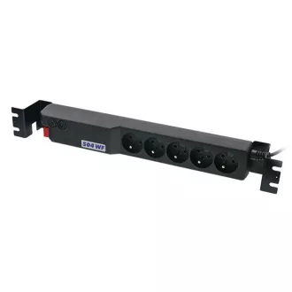19" napáj.pan.Acar 504WF 5x220V-3m black+přep.ochr 19" napáj.pan.Acar 504WF 5x220V-3m black+přep.ochr