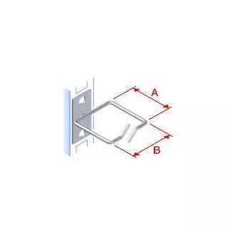 Vyvazovací háček 40x40 D1 kov levý fix,čelní gate