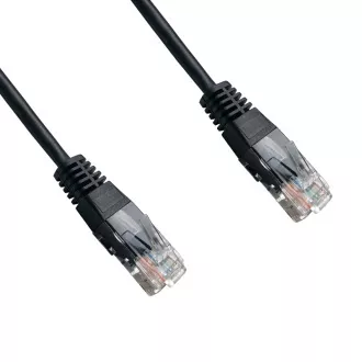 DATACOM patch cord UTP cat5e 0,25M černý DATACOM patch cord UTP cat5e 0,25M černý