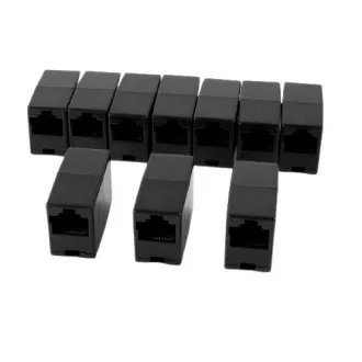 W-Star Spojka RJ45 (UTP), cat5, černá W-Star Spojka RJ45 (UTP), cat5, černá