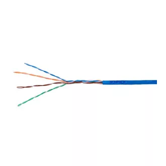 Kabel U/UTP Cat5e AWG24 PVC Eca modrý 305m