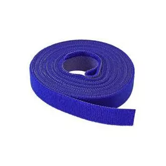 Vazací páska na suchý zip, 16 mm, 4 m, modrá