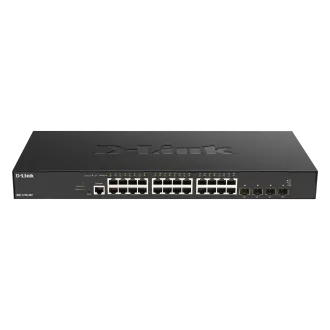 D-Link DXS-1210-28T 24 x 10G Base-T ports + 4 x 10G/25G SFP28 ports Smart Managed Switch