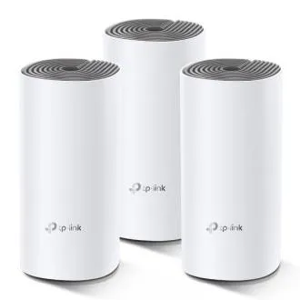TP-Link AC1200 Whole-home Mesh WiFi System Deco E4(3-pack), 2x10/100 RJ45 - Použité TP-Link AC1200 Whole-home Mesh WiFi System Deco E4(3-pack), 2x10/100 RJ45 - Použité