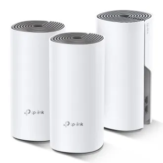 TP-Link AC1200 Whole-home Mesh WiFi System Deco E4(3-pack), 2x10/100 RJ45 - Použité TP-Link AC1200 Whole-home Mesh WiFi System Deco E4(3-pack), 2x10/100 RJ45 - Použité