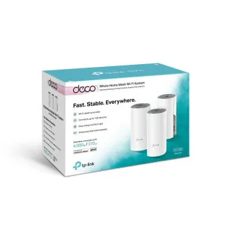 TP-Link AC1200 Whole-home Mesh WiFi System Deco E4(3-pack), 2x10/100 RJ45 - Použité TP-Link AC1200 Whole-home Mesh WiFi System Deco E4(3-pack), 2x10/100 RJ45 - Použité