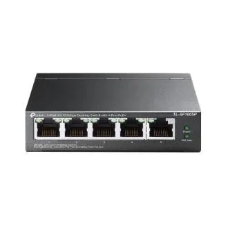 TP-Link TL-SF1005P 5x10/100 (4xPOE) 67W Desktop Steel CCTV Switch TP-Link TL-SF1005P 5x10/100 (4xPOE) 67W Desktop Steel CCTV Switch