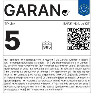 TP-Link EAP211-Bridge KIT 5GHz AC867 Indoor/Out AP TP-Link EAP211-Bridge KIT 5GHz AC867 Indoor/Out AP