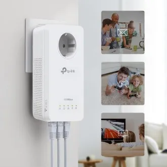 TP-Link TL-WPA8631P KIT AV1300 Gb průchozí AC1200 Powerline WiFi kit (2ks) TP-Link TL-WPA8631P KIT AV1300 Gb průchozí AC1200 Powerline WiFi kit (2ks)
