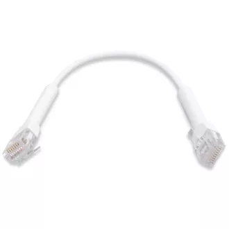 Ubiquiti U-Cable-PATCH-RJ45,Eth Patch Kabel, 0,1m (0,22m s konektory), Cat6, bílý