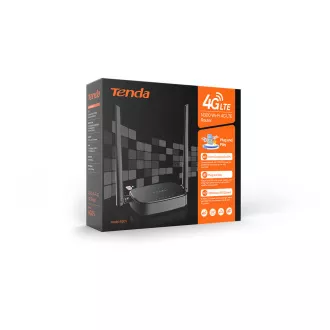 Tenda 4G05 Wi-Fi N300 4G / 3G LTE router, 2x WAN/LAN, 1x nanoSIM, IPv6, VPN, LTE Cat.4, CZ App