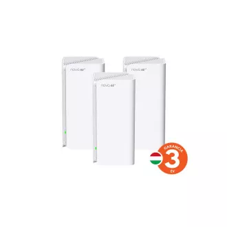 Tenda Nova MX21 Pro (3-pack) WiFi6E AXE5700 Mesh Gigabit system, 9x GLAN/GWAN, WPA3, VPN, CZ app