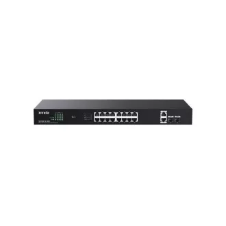 Tenda TEG1120P-16-150W PoE+ Gigabit switch 16x 1Gb/s PoE+ 802.3af/at + 2x SFP + 2x RJ45, 135W, Rack