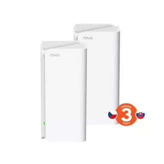 Tenda Nova MX15 Pro (2-pack) WiFi 6 AX5400 Mesh Gigabit system, 6x GLAN/GWAN, WPA3, VPN, CZ app