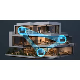 Tenda TX12L Pro AX3000 WiFi 6 Mesh Router, 1x GWAN, 3x GLAN, IPv6, 5x 6dBi, WPA 3, CZ app